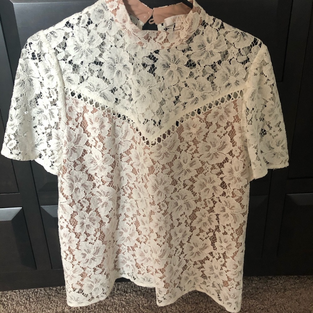 Lace turtleneck